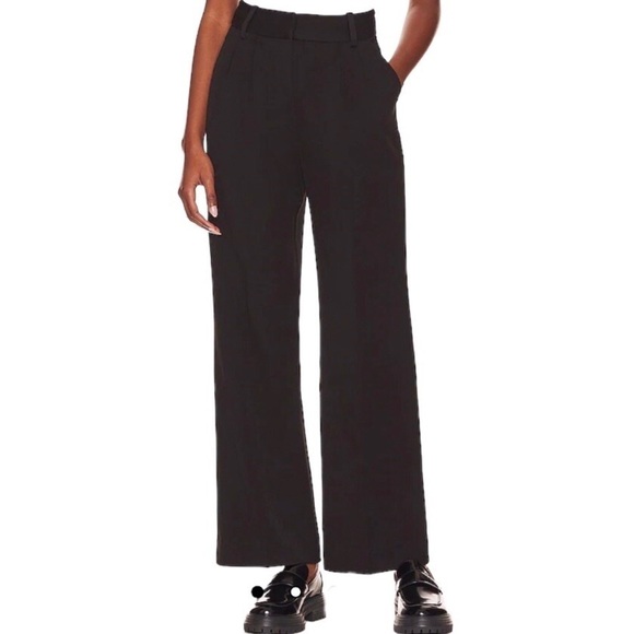 Favorite Daughter Pants - Favorite Daughter The Favorite Daughter Shortie Black Size 12 Trousers Wide Leg